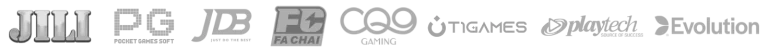 Game provider logos displayed on 92PH online casino platform